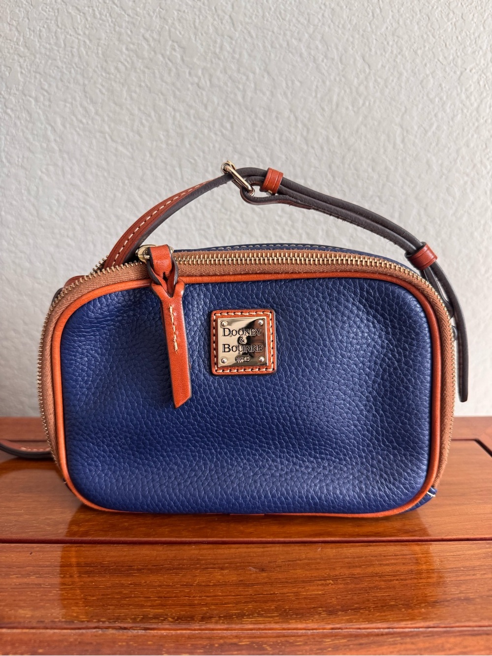 Dooney & Bourke Navy Leather Crossbody